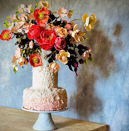 Свадебные торты, похожие на роскошные букеты цветов, восхитят любого сладкоежку
