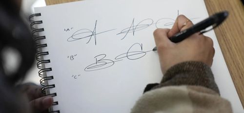 Люди обращаются к профессиональным каллиграфам, чтобы получить новую подпись