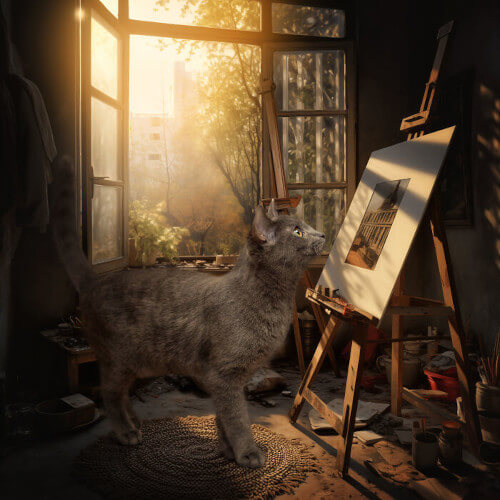 Фотограф «поселила» приютских кошек в дома их мечты, использовав графические редакторы