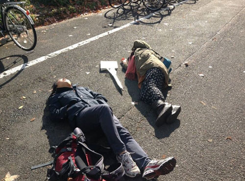 Полицейские устали бороться с любителями спать на дороге
